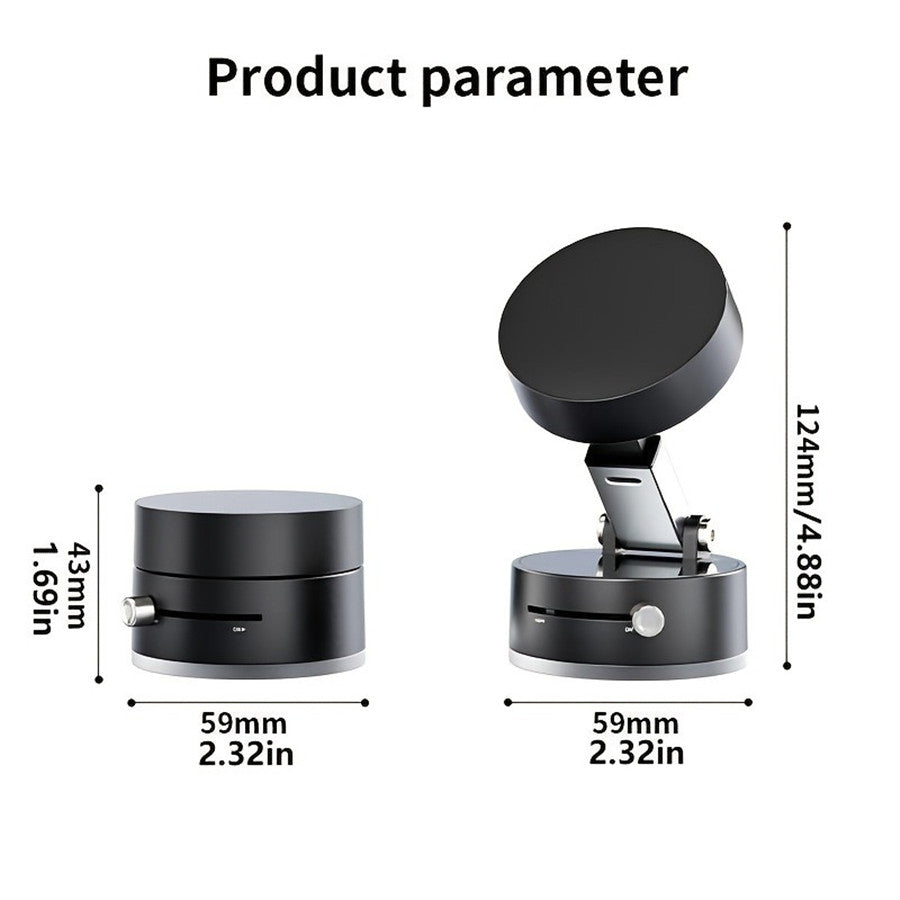 Foldable Vacuum Magnetic Car Phone Holder